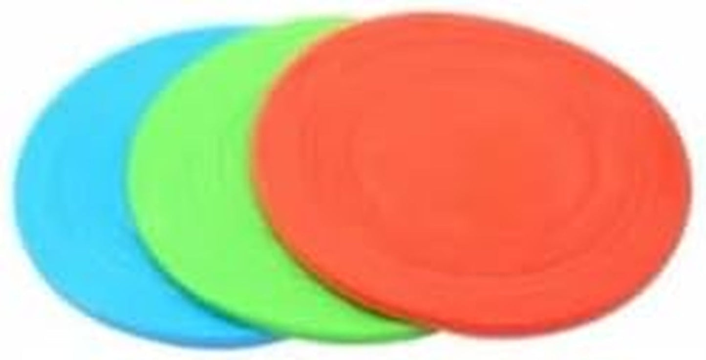 2023 Soft Pet Flying Disc Frisbeed Chew Interactive Flippy Flopper Dog Frisbeed Interactive Dog Toys Dongguan Picture Circle (Blue)