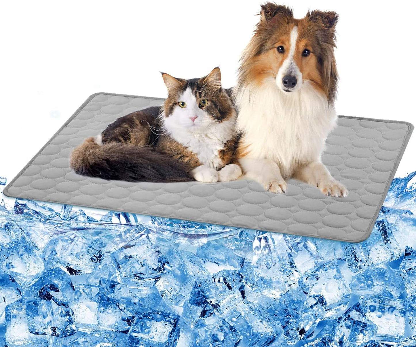 Dog Cooling Mat Dog Cooling Pad Self Cooling Blanket, Washable Cooling Mat for Dogs, Pet Cooling Mat Keeps Pets Cool in Summer Heat, Resuable Fabric Cooling Mat 28X40Inch/70X100Cm