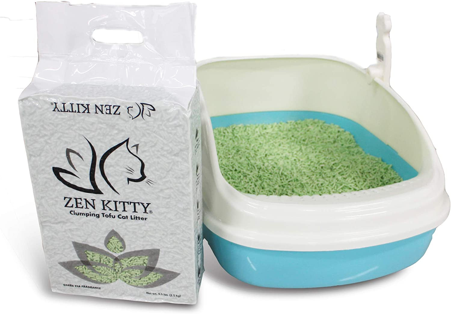 Zenkitty Clumping Tofu Cat Litter Green Tea Fragrance (20040)