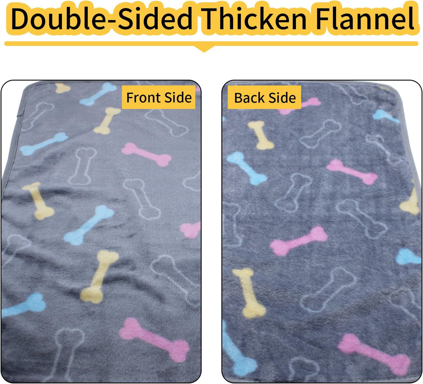 1 Pack 3 Dog Blanket for Small Dogs, Super Soft Fluffy Premium Fleece Dogs Cats Pads, Pet Blanket Flannel Throw for Dog Bed & Couch, S(23X16 In)