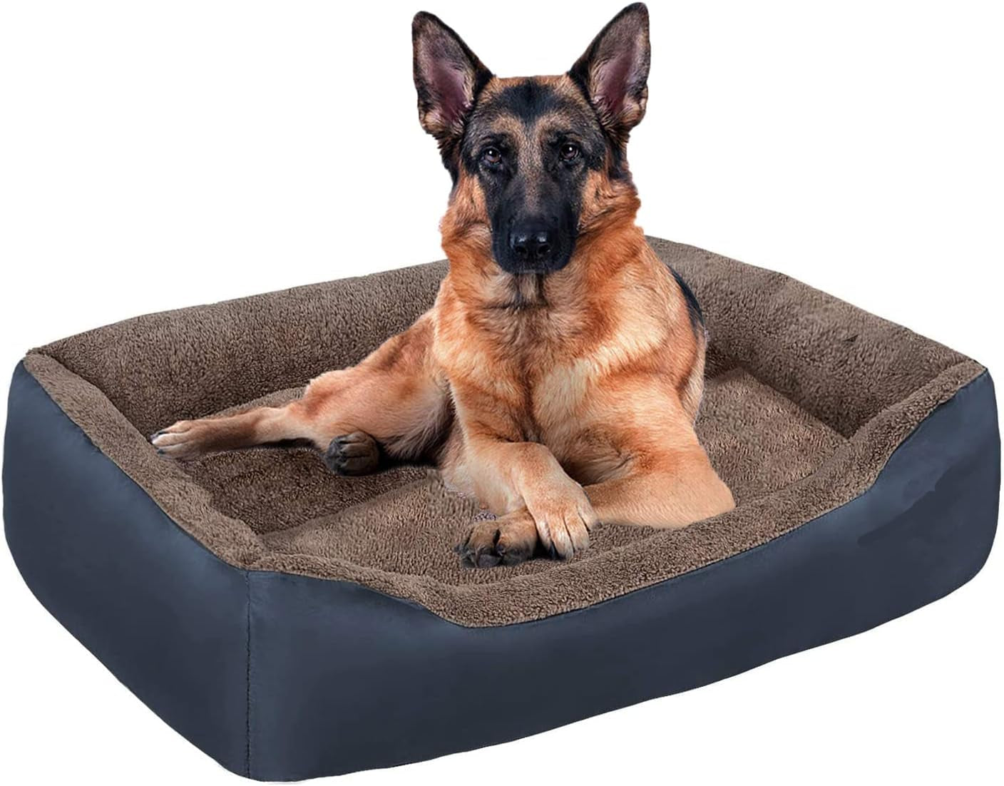 CLOUDZONE Dog Bed for Large Dogs, Large Dog Bed Machine Washable Rectangle Breathable Soft Padding with Nonskid Bottom Pet Bed for Medium and Large Dogs or Multiple