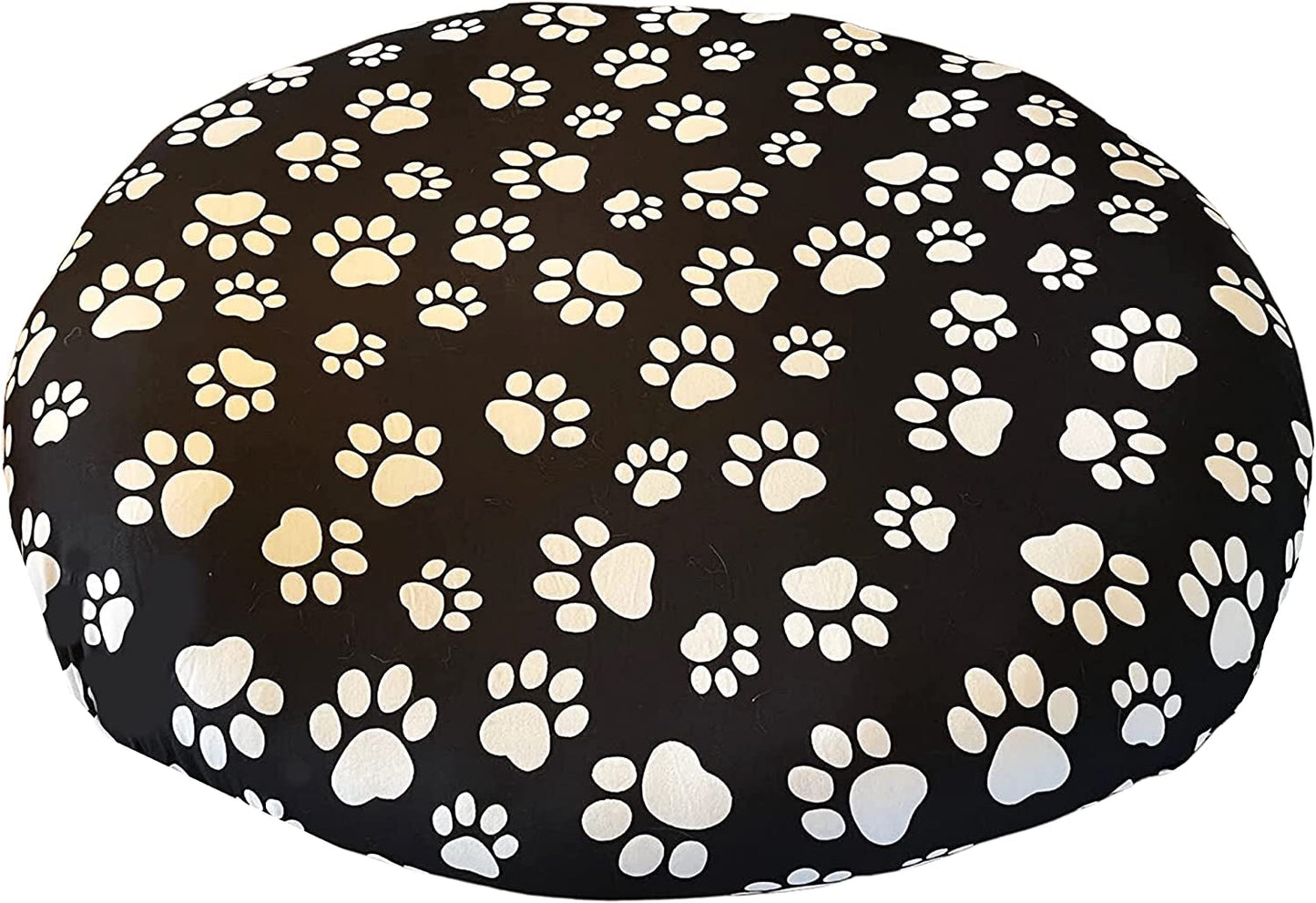 DUKE&LEFTY Furever Dogbed Slipcover-Stretchy, Soft Pet Bed Cover-Universal-Easy to Remove (Zipper Free) -Black/Large