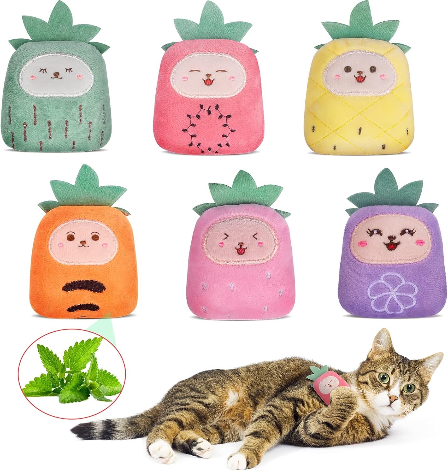 11 Pack Catnip Toys for Cats Kittens Kitty Interactive Cat Chew Toy,