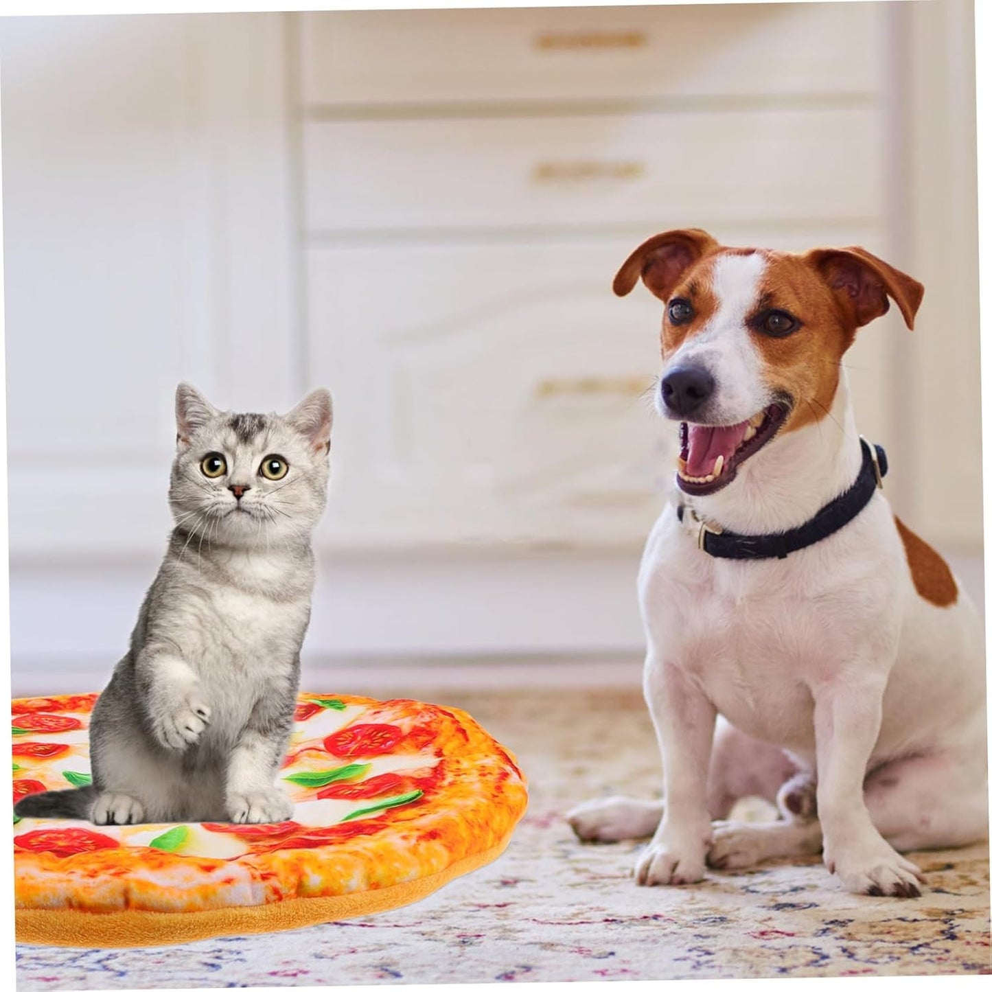 1Pc Pet Mat Dogs and Cats Mattress Pizza Blanket Pet Sleeping Pads Puppy Blanket Pet Bed House Plush Mattress Pet Bed Blankets Pet Floor Pad Dog Cushion Food Cloth Carpet