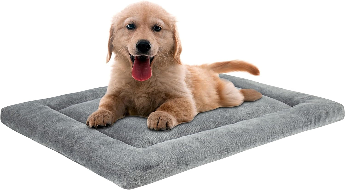 Dog Bed Mat, Crate Pad Reversible(Cool or Warm), Ultra Soft Dog Kennel Pad, Cozy Sleeping Mat for Small, Middle and Large Dogs and Cats (M(30”X20”))