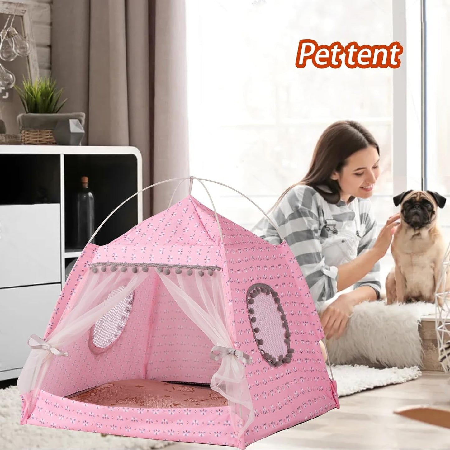 Kitty House,Kitten Tent Suitable for Samll Dogs,Pet Cute Cave Nest Dog Houses