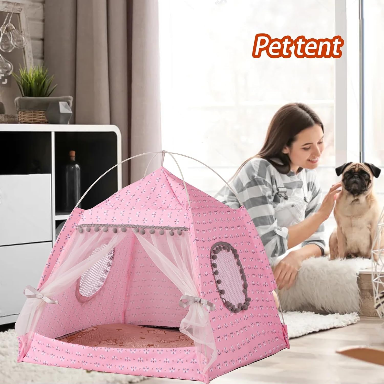 Kitty House,Kitten Tent Suitable for Samll Dogs,Pet Cute Cave Nest Dog Houses