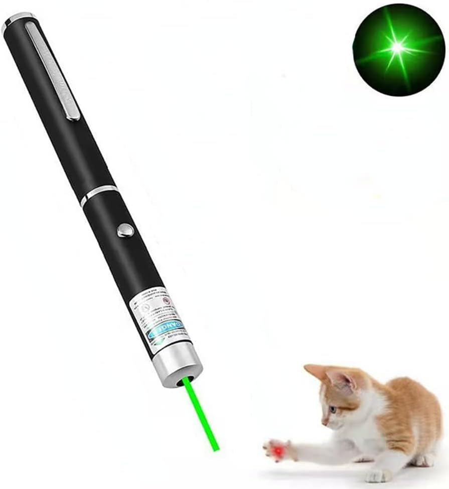 3 Pcs Laser Pointer for Cats Dogs Cats Laser Pointer Pet Interactive Toys Laser Presentation Remotes Red Green Purple Light (3 PCS Pack Color Mixed, without Battery)