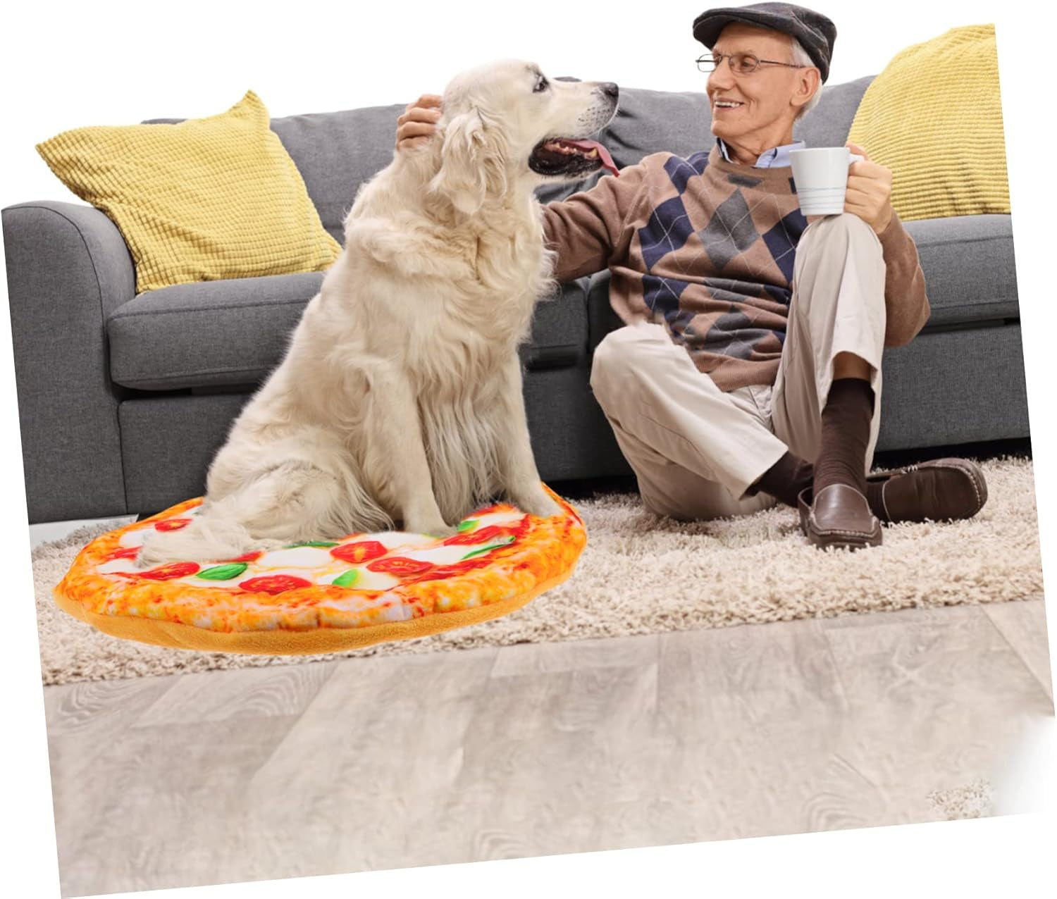 1Pc Pet Mat Dogs and Cats Mattress Pizza Blanket Pet Sleeping Pads Puppy Blanket Pet Bed House Plush Mattress Pet Bed Blankets Pet Floor Pad Dog Cushion Food Cloth Carpet