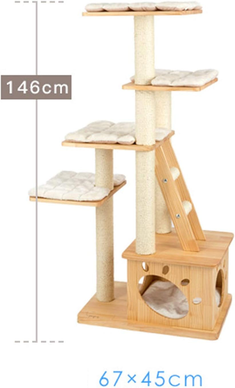 JTKDL Cat Tree,Cat Tower,Cat Activity Center with Hammock