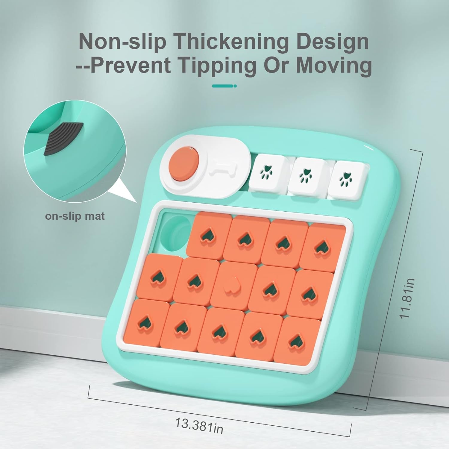 Knitly Dog Puzzle Toys for Large Medium Small Smart Dogs, Interactive Dog Toys for Boredom and Stimulation, Dog Enrichment Toys with Squeak Design，Dog Treat Puzzle Gift for Fun Slow Feeder