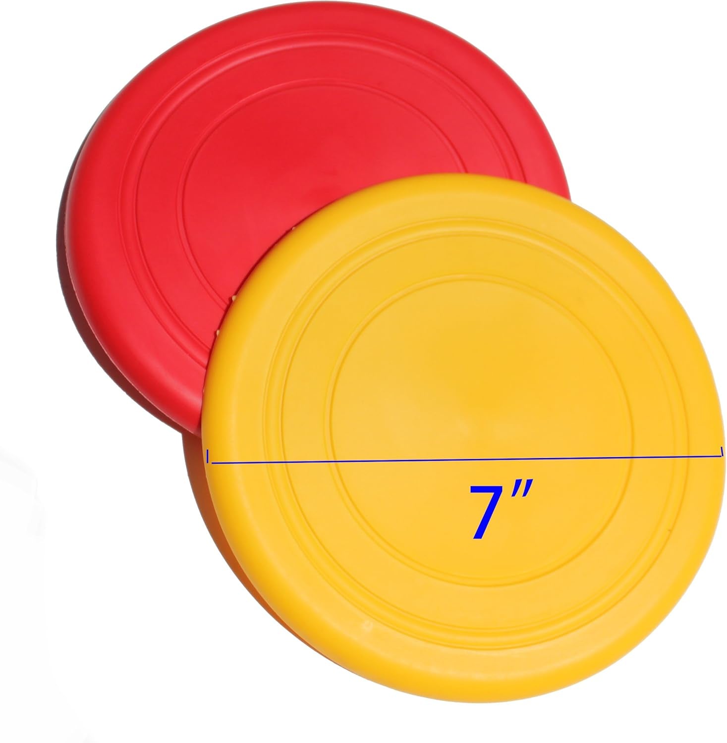 2 Pcs Flying Disk Rubber Foldable Frisbee Dog Toy Throw Fetch Training Plate Nontoxic Random Color KT00120