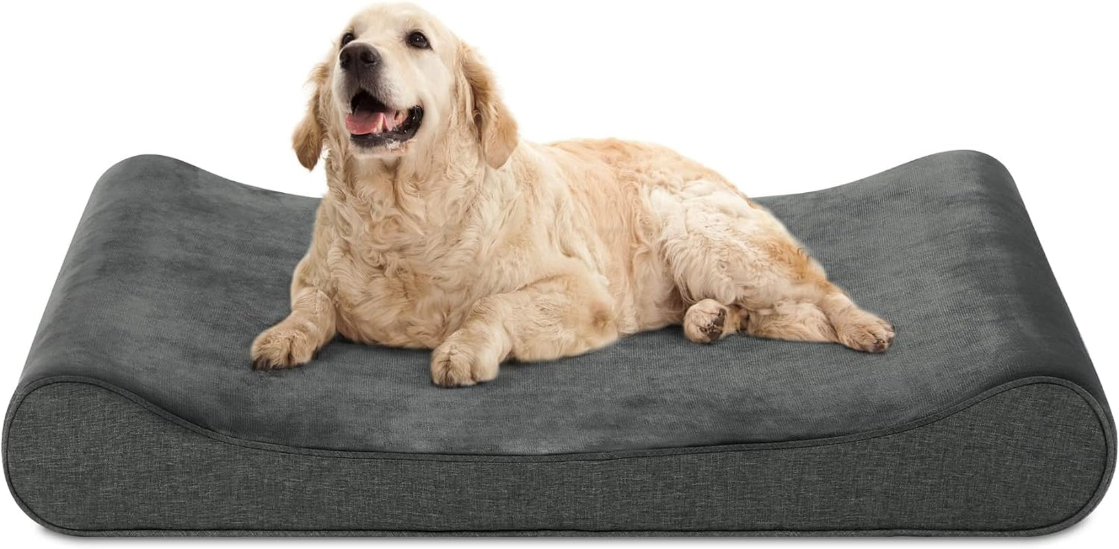 Large Dog Bed Mat, 36"X24"X5.5", Velvet Material, Waterproof Lining, Non-Slip Base