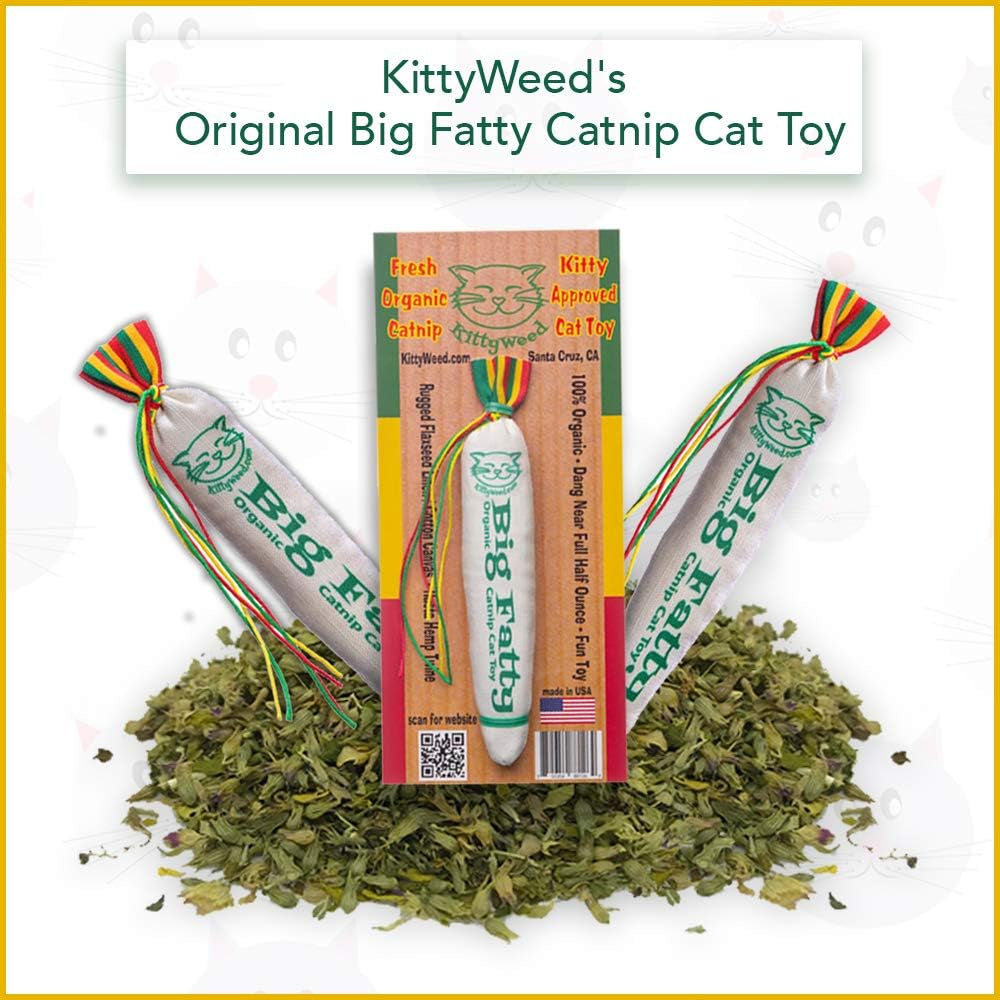 Kittyweed’S Big Fatty Catnip Cat Toy - One of the Most Potent Catnip Toys on the Market!