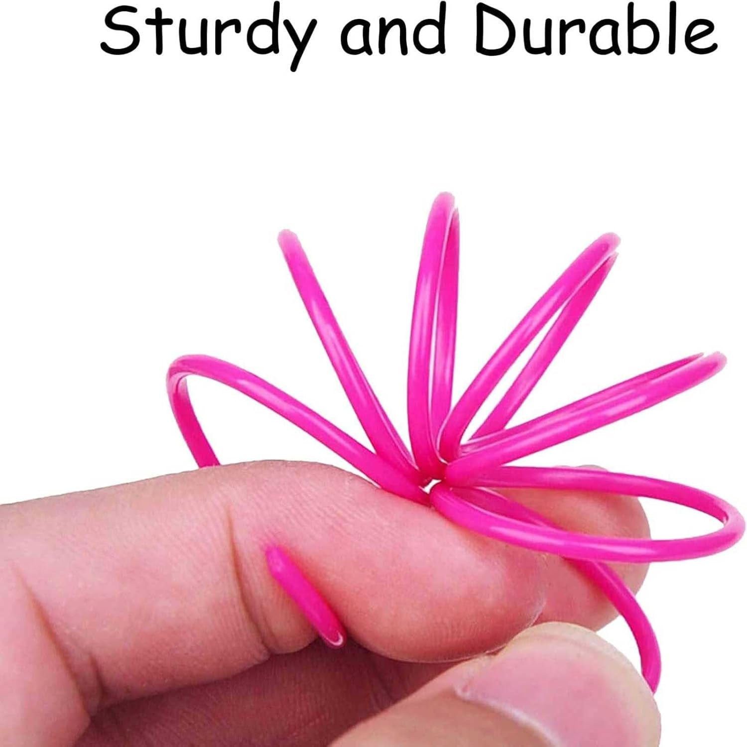 100 PCS Pet Wide Colorful Springs Cat Toys Plastic Coil Spiral Springs for Cat Pet Interactive Cat for Indoor Cats Durable Plastic Coil