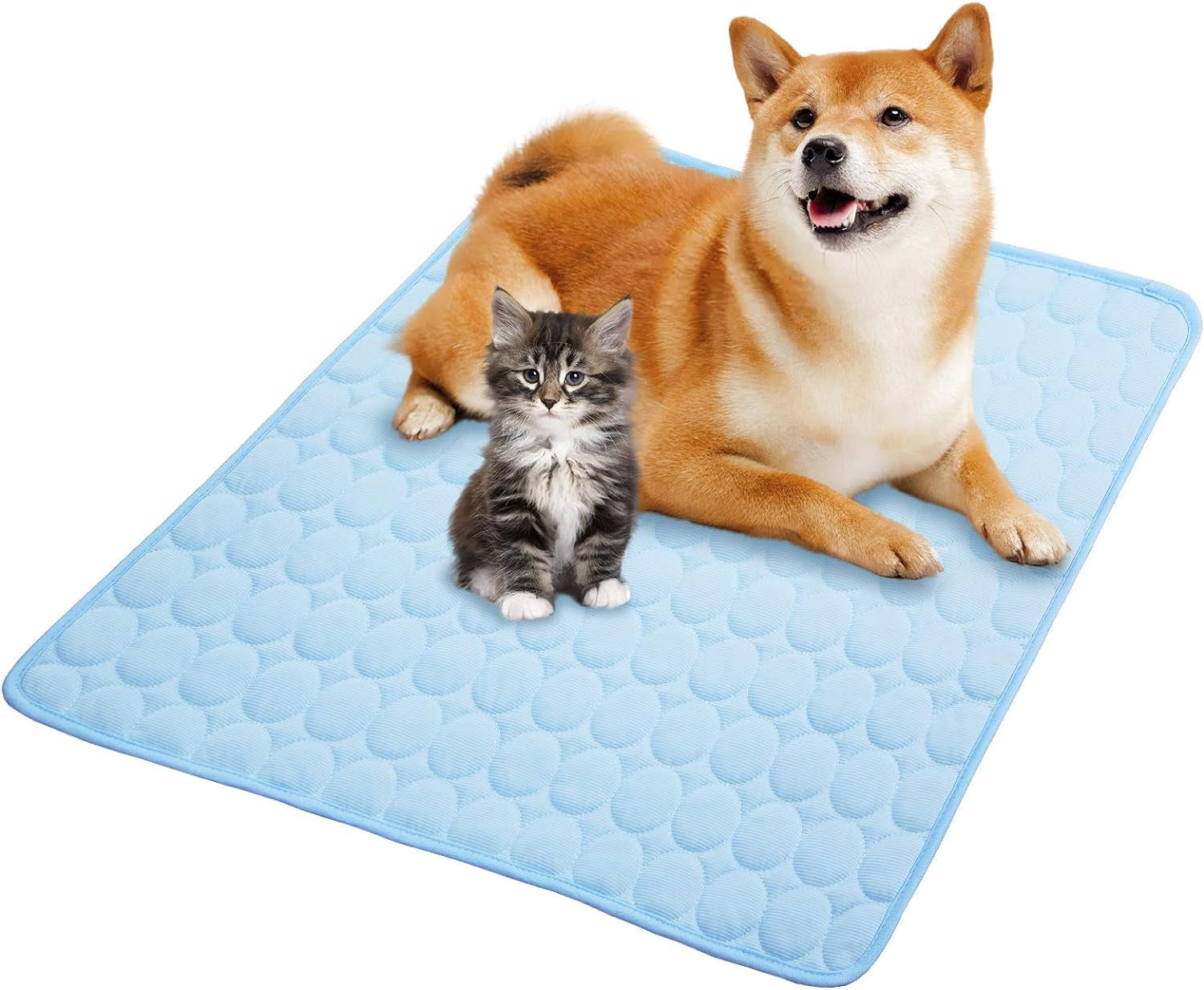 Dog Cooling Mat Dog Cooling Pad Self Cooling Blanket, Washable Cooling Mat for Dogs, Pet Cooling Mat Keeps Pets Cool in Summer Heat, Resuable Fabric Cooling Mat 28X40Inch/70X100Cm