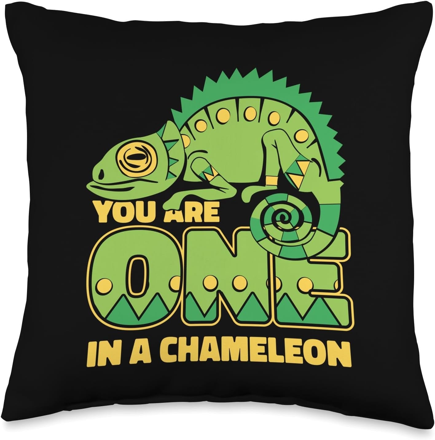 You Are One Panther Veiled Lover Chameleon Throw Pillow, 18X18, Multicolor