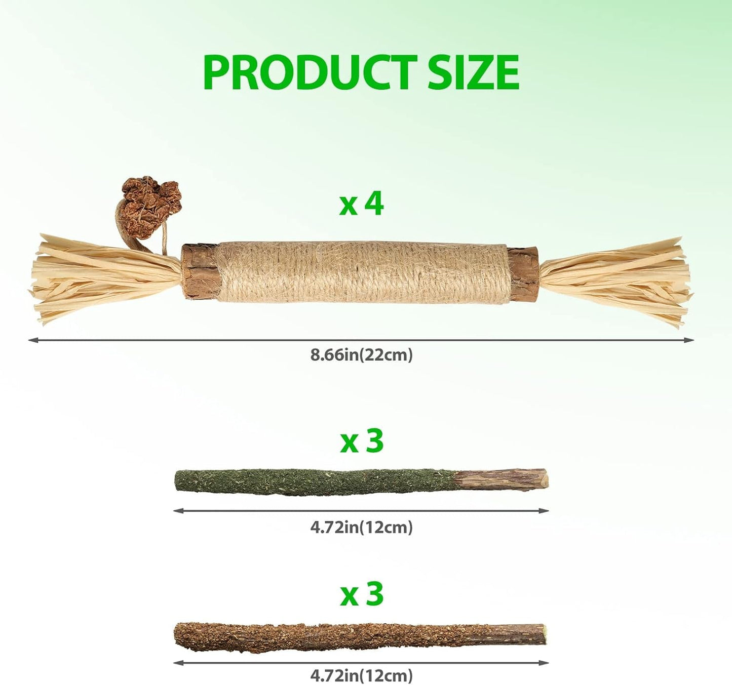 10 Park Silvervine Cat Toy, Silvervine Sticks for Cats, Cat Toy with Silvervine, Cat Chew Stick for Aggressive Chewers, Kitten Teething, and Dental Health - Silvervine Cat Toys for Hours of Fun