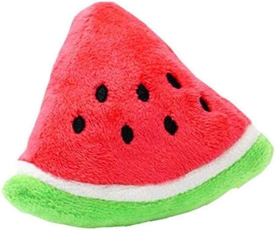 1Pc Red Pet Toy Chew Squeaker Squeaky Plush Cotton Triangle Ball Watermelon Sound Toys Puppies Small Dogs Useful and Deft, Dog Squeak Toys, Tiny Puppy Toys