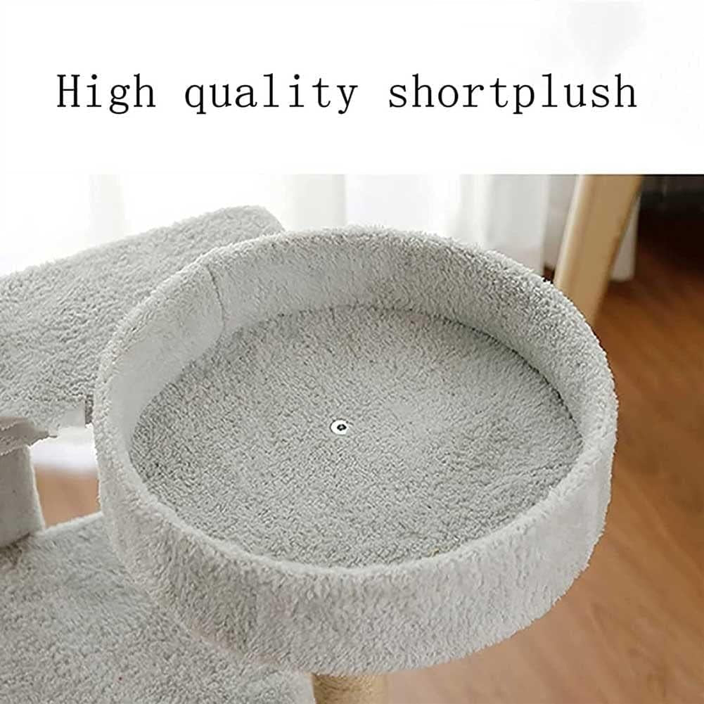 Multi-Level Cat Tree Cat Tower for Indoor Cats, Cat Tree Cat Tower Sisal Scratching Posts Cat Condo Play House Hammock Jump Platform Cat Furniture Activity Center, Gray