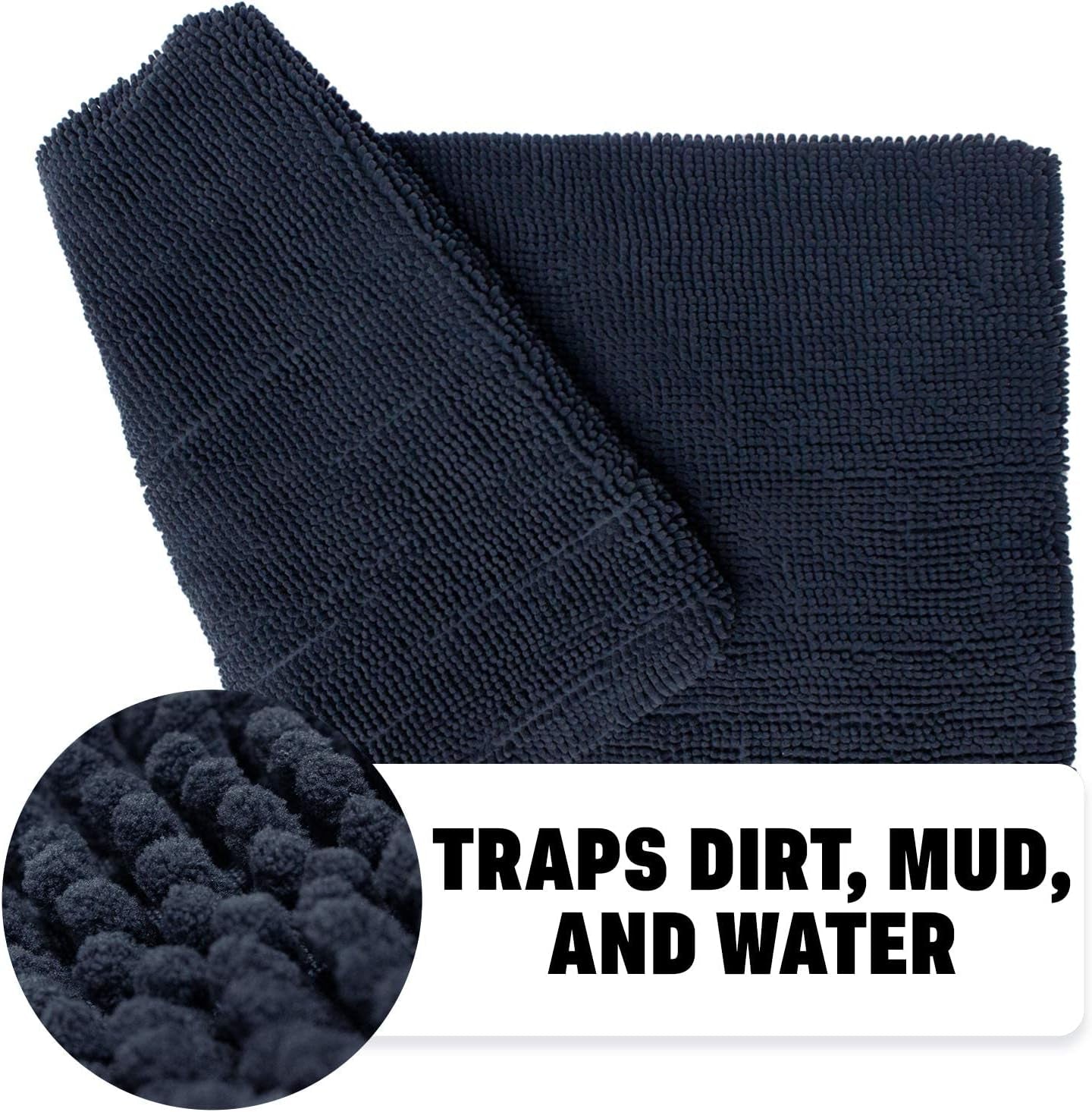 Downtown Pet Supply - Dog Crate Mat - Soft Microfiber Water Absorbent Mat - Machine Washable Dog Bed or Cat Bed - Charcoal - 41 in X 27 in - Medium Dog Bed