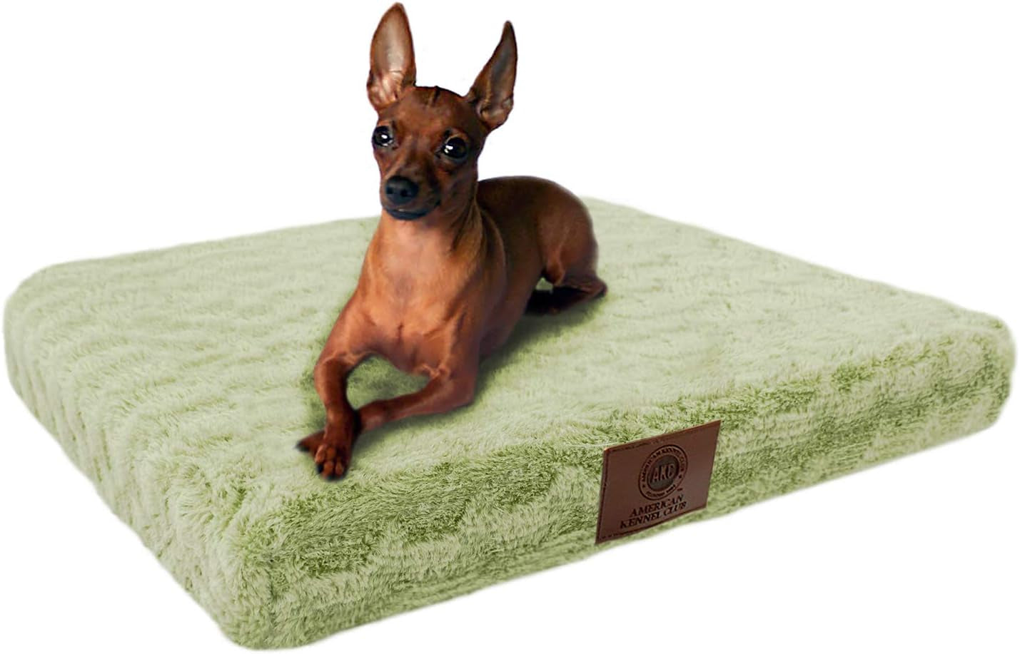 American Kennel Club Orthopedic Crate Pet Bed, 30 by 23-Inch, Sage