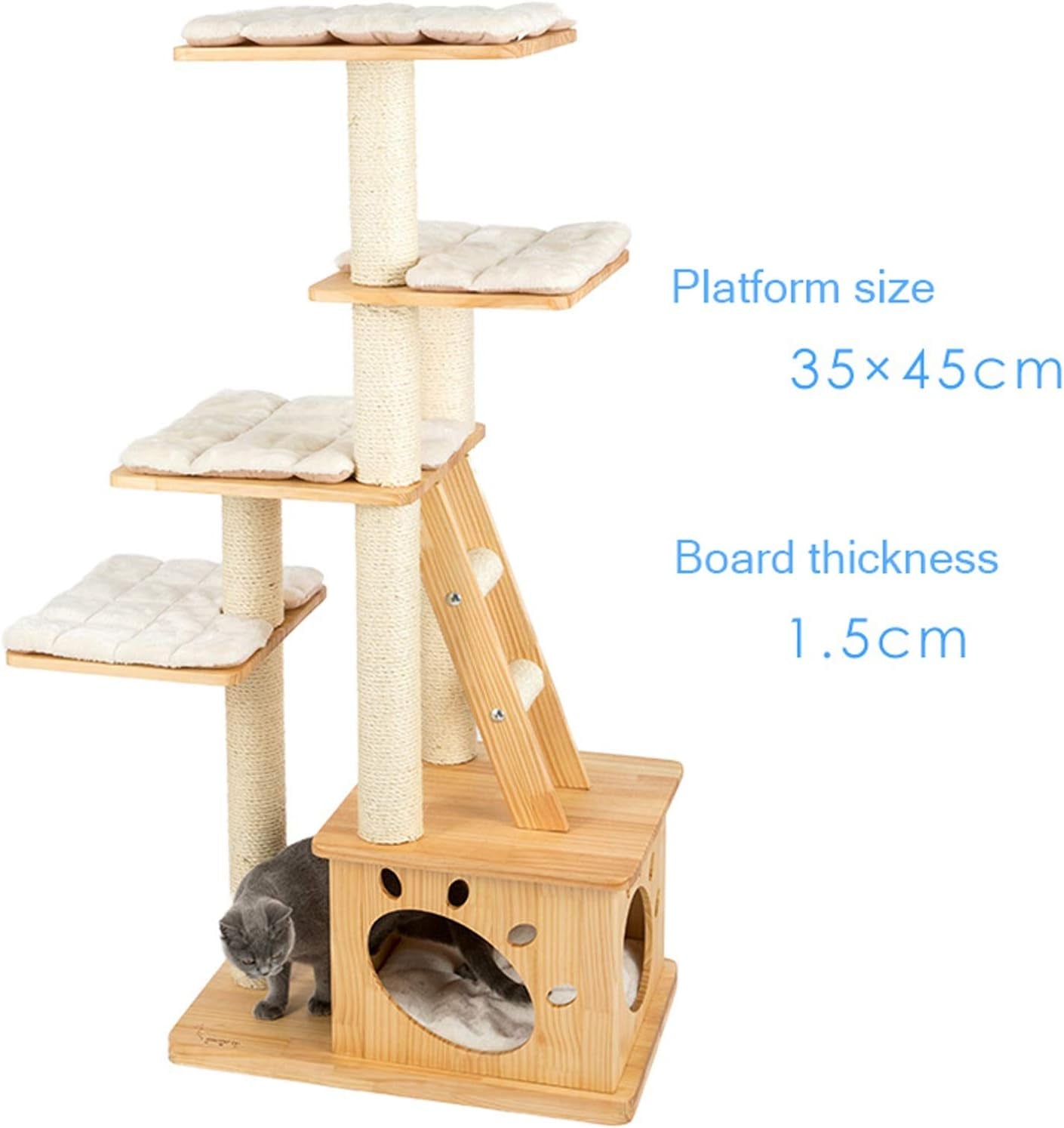 JTKDL Cat Tree,Cat Tower,Cat Activity Center with Hammock