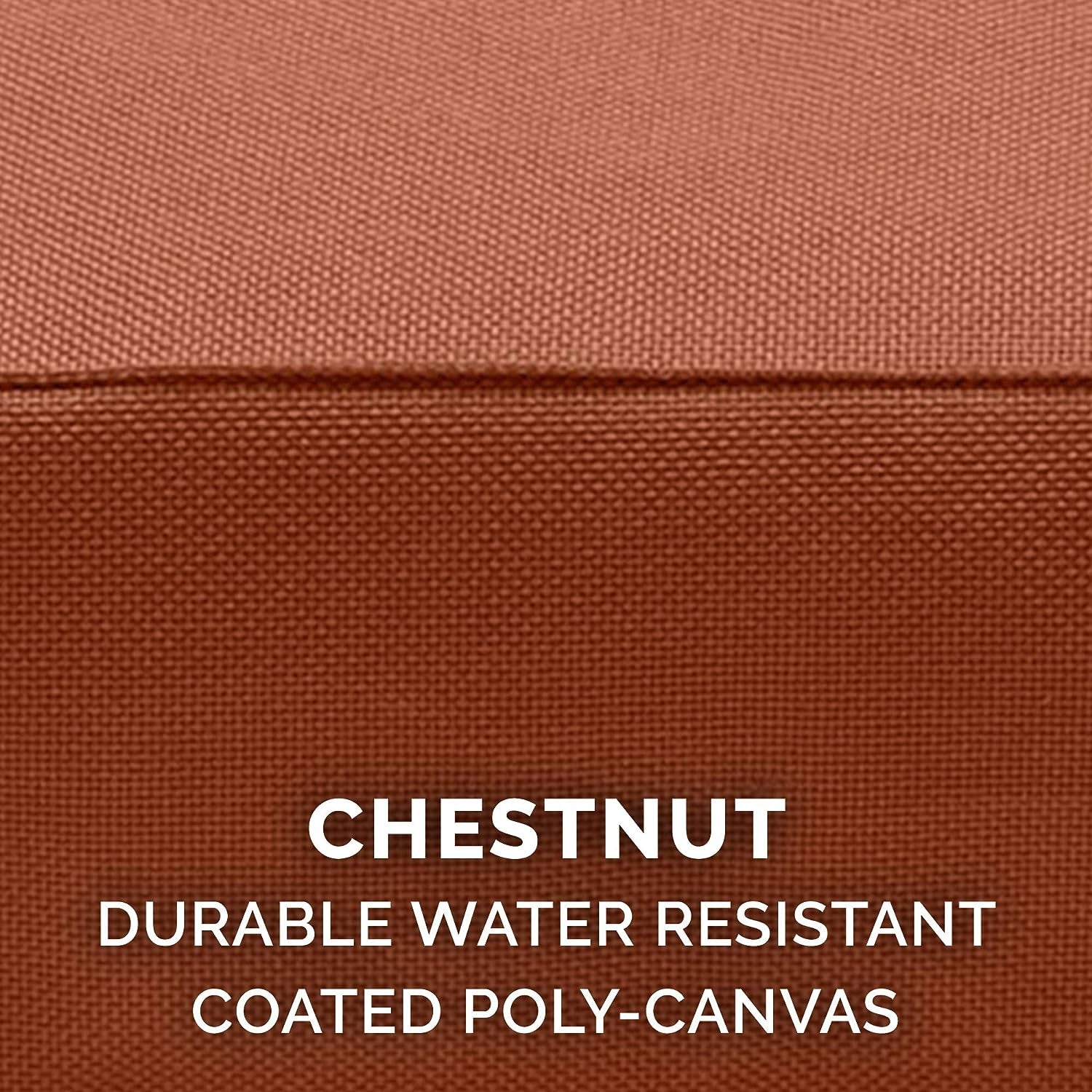 Furhaven Replacement Dog Bed Cover Water-Resistant Indoor/Outdoor Logo Print Oxford Polycanvas Mattress, Washable - Chestnut, Jumbo (X-Large)