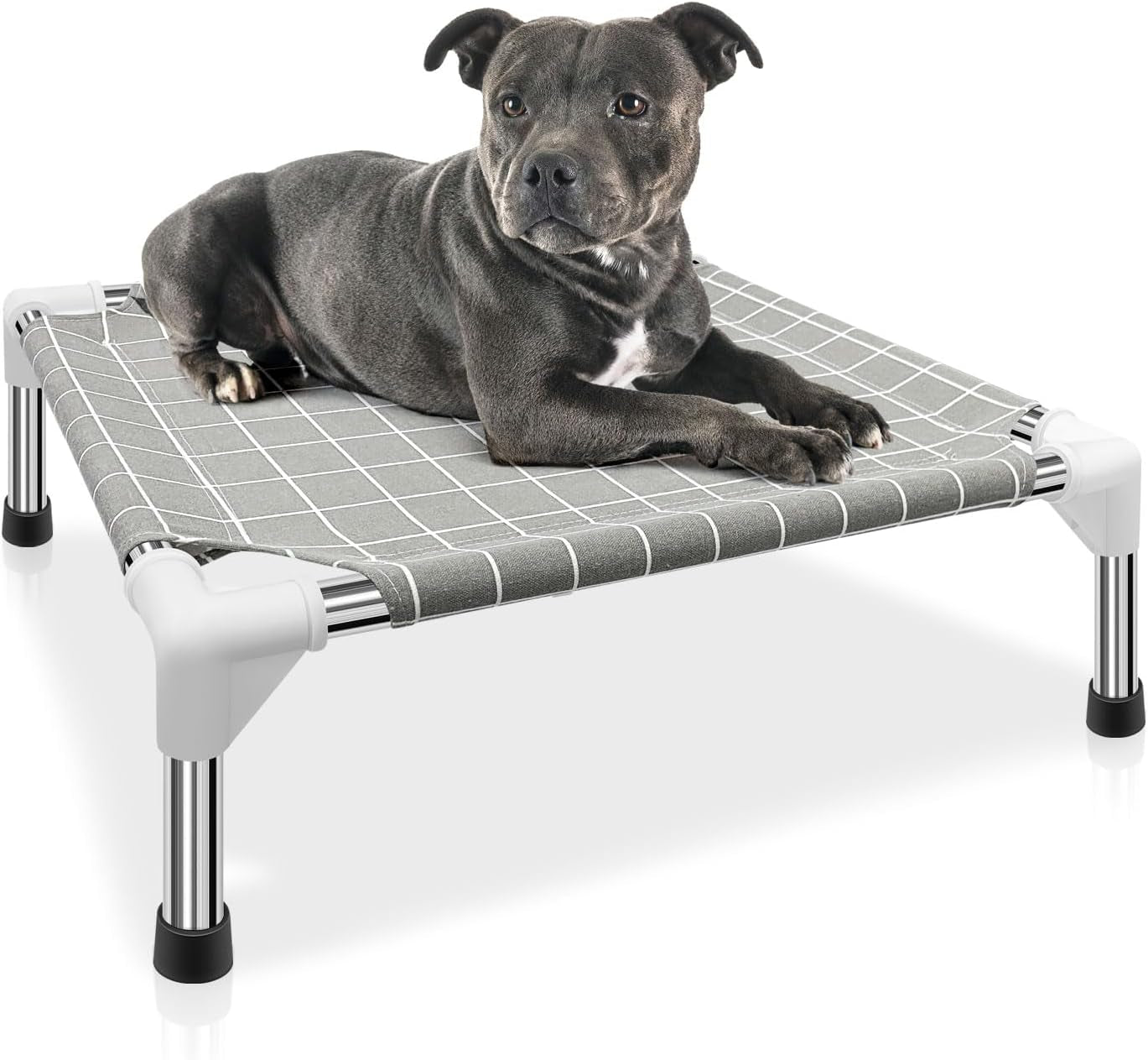 Elevated Dog Bed Pet Cot - Dog Cots Beds for Large Dogs | Detachable Raised Cat Dog Pet Bed for Large Dogs