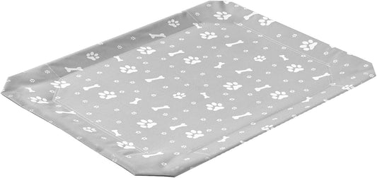 Elevated Dog Bed Pet Bed Replacement Cover, Raised Dog&Cat Bed with Washable Waterproof Mesh, Dog Cot Cat Bed Cover. L(43.3" L X 31.5" W X 7.5" Th) Grey