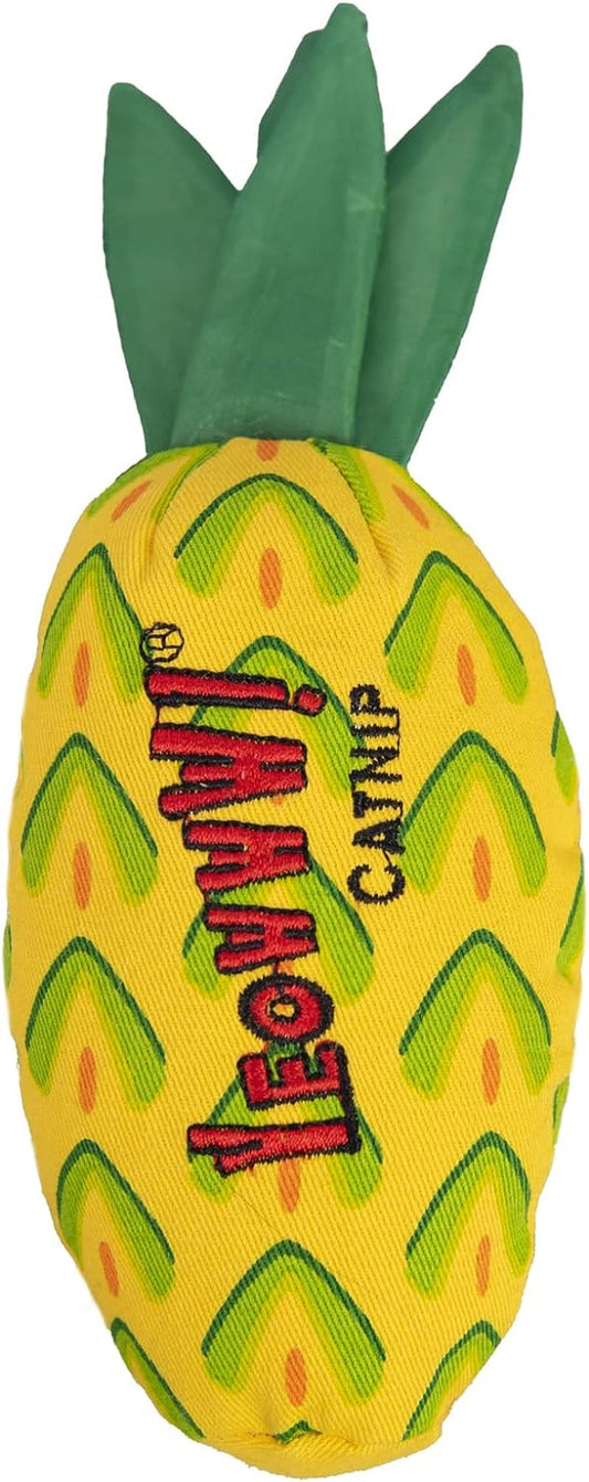 YEOWWW! Pineapple Catnip Toy for Cats, Yellow, 7", for All Breed Sizes