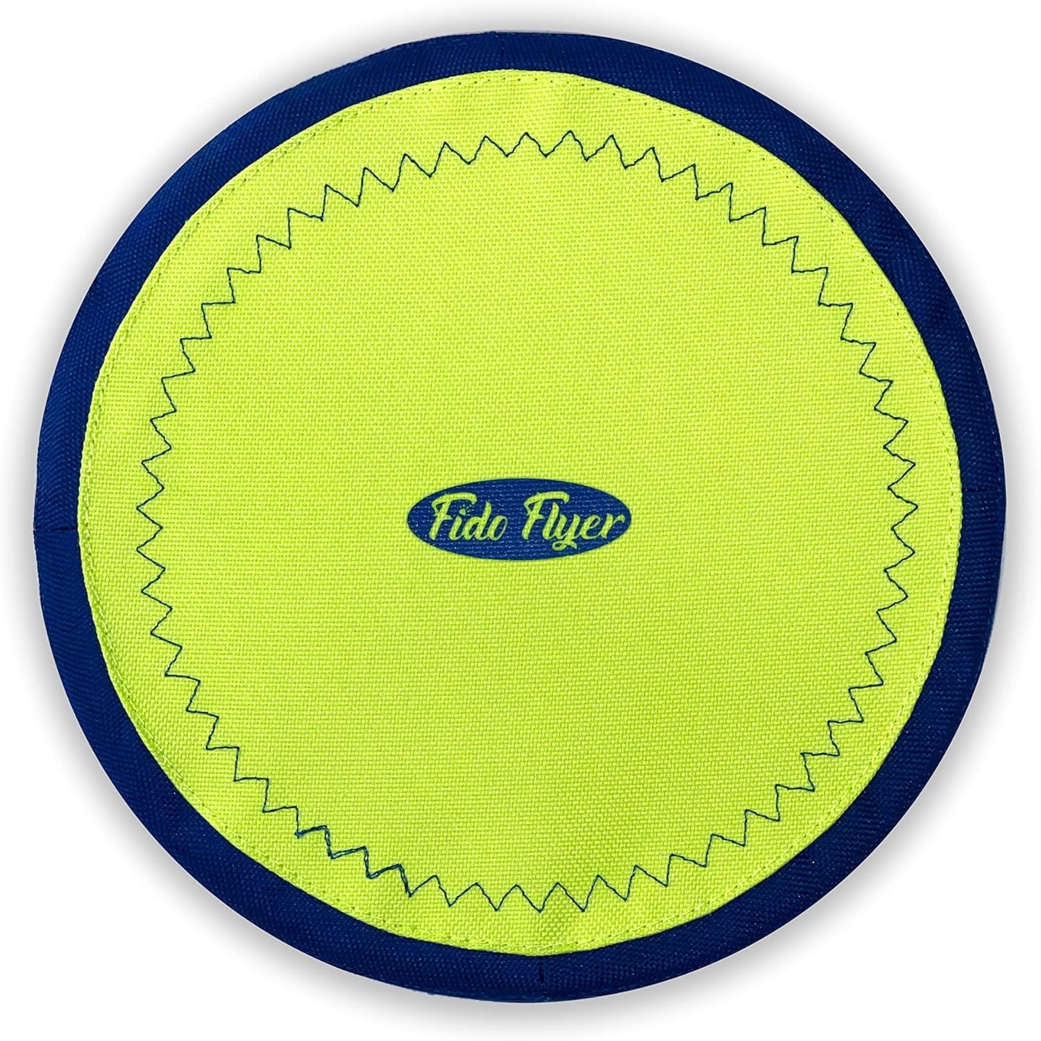 10” Dog Frisbee Fetch Toy, Durable, Floats, Gentle on Teeth and Gums Neon 10Inch