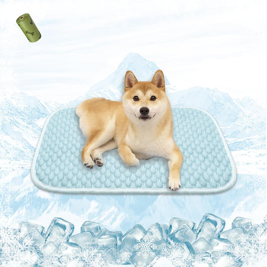 MICROCOSMOS Pet Cooling Mat & Sleeping Pad- Breathable Bubble Surface, EZ Clean. Keep Cooling for Pets, Kids and Adults in Summer.