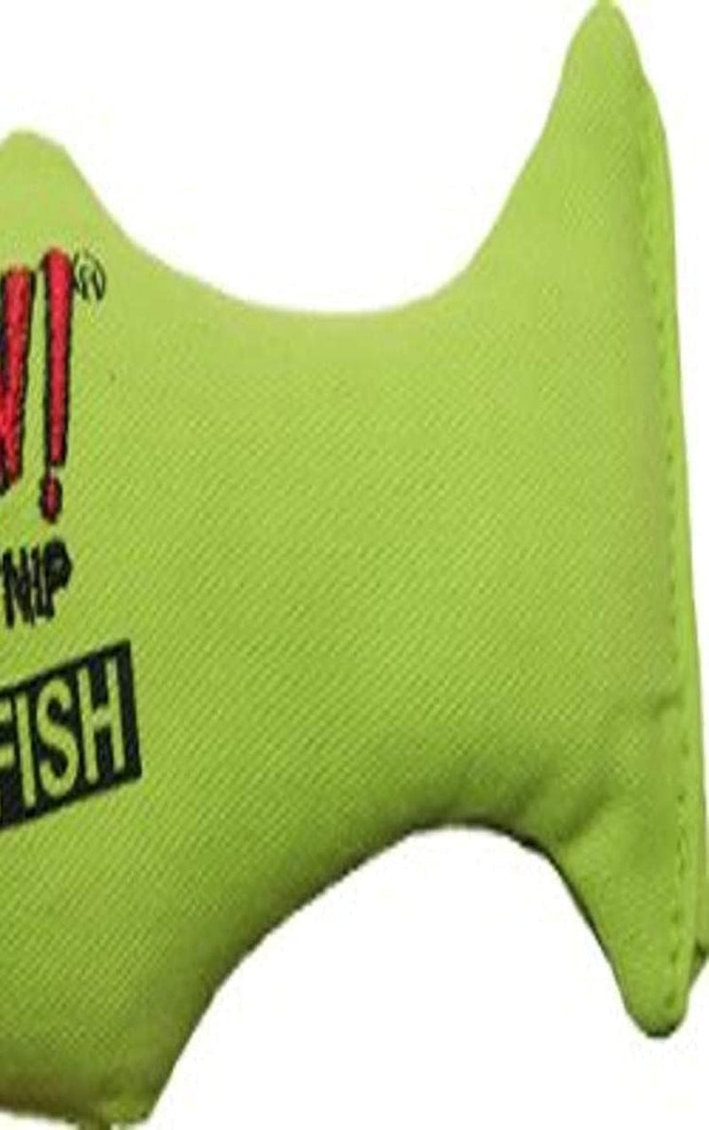 Yeowww Green Fish Catnip Toy