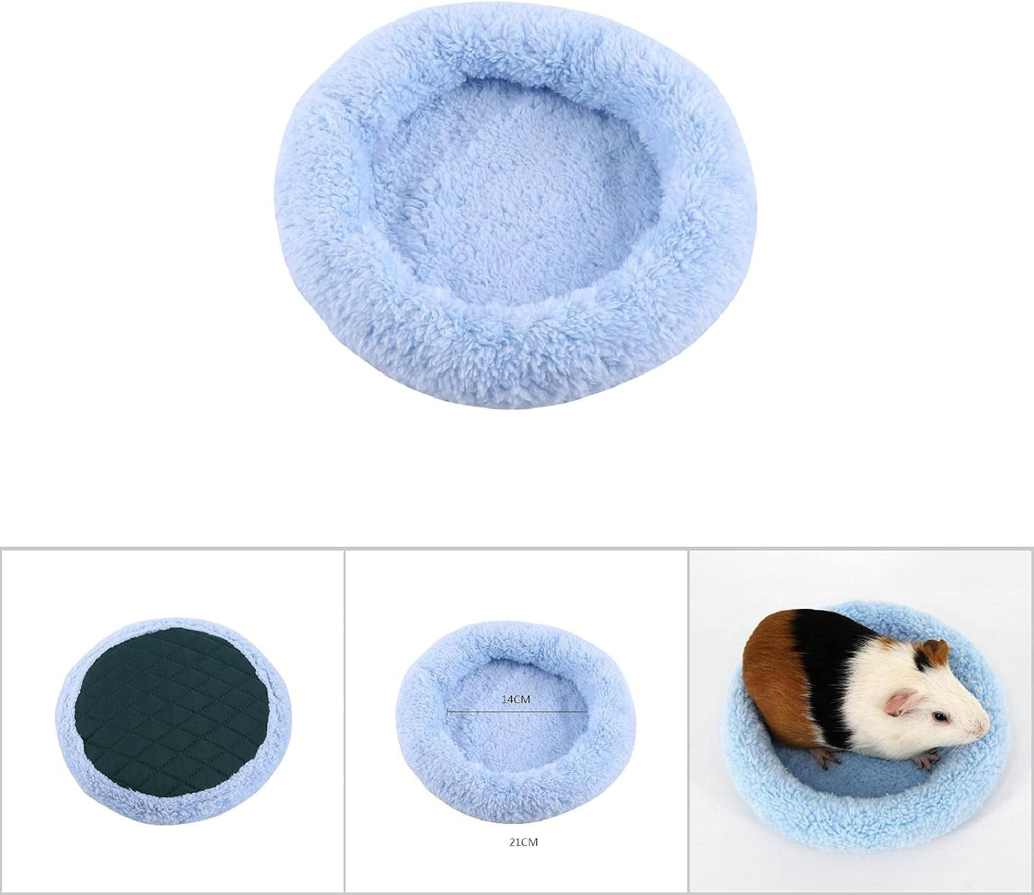 01 Durable Small Dog Bed, Comfortable Pet Bed for Small Dogs(Blue, S)