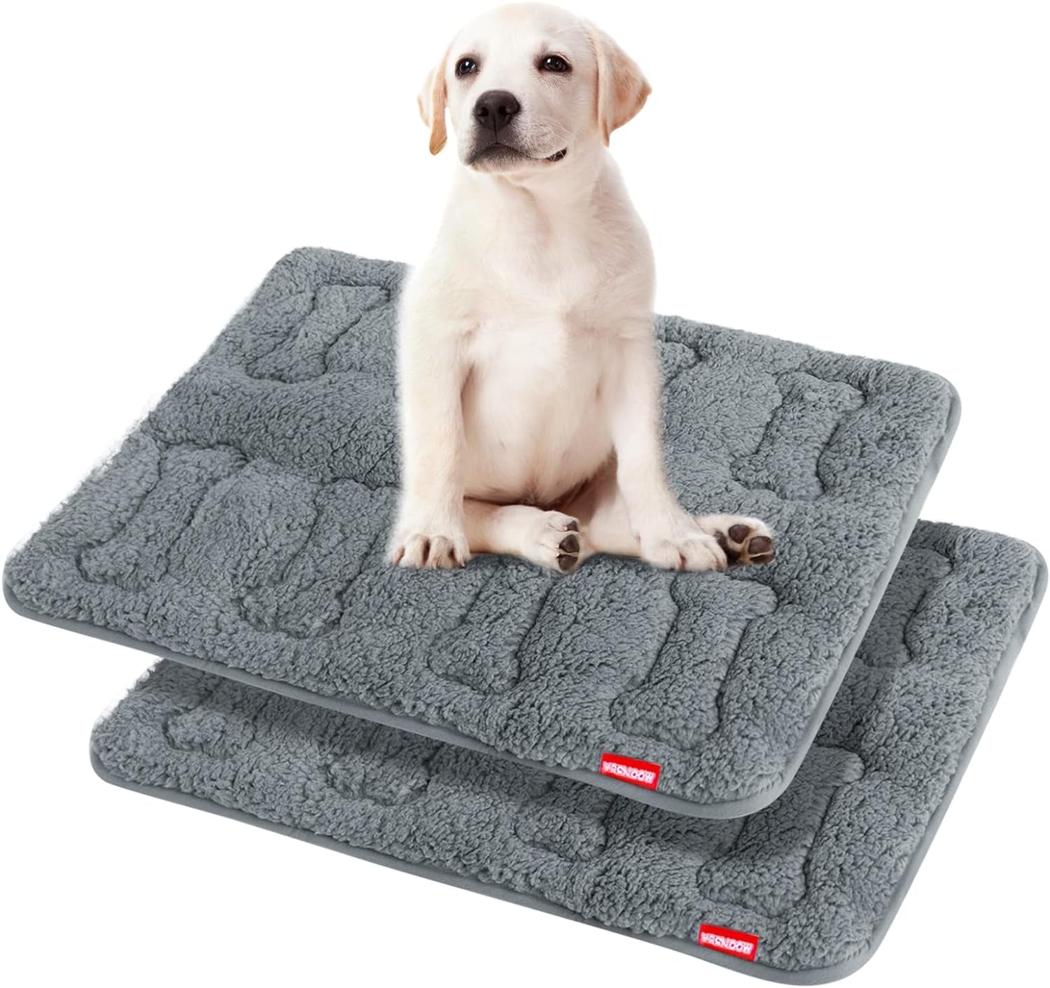 Dog Crate Mat(24" X 18"), Small Dog Bed for Crate, Soft Plush Dog Bed Pad Machine Washable Crate Pad, Dog Sleeping Mat with anti Slip Bottom