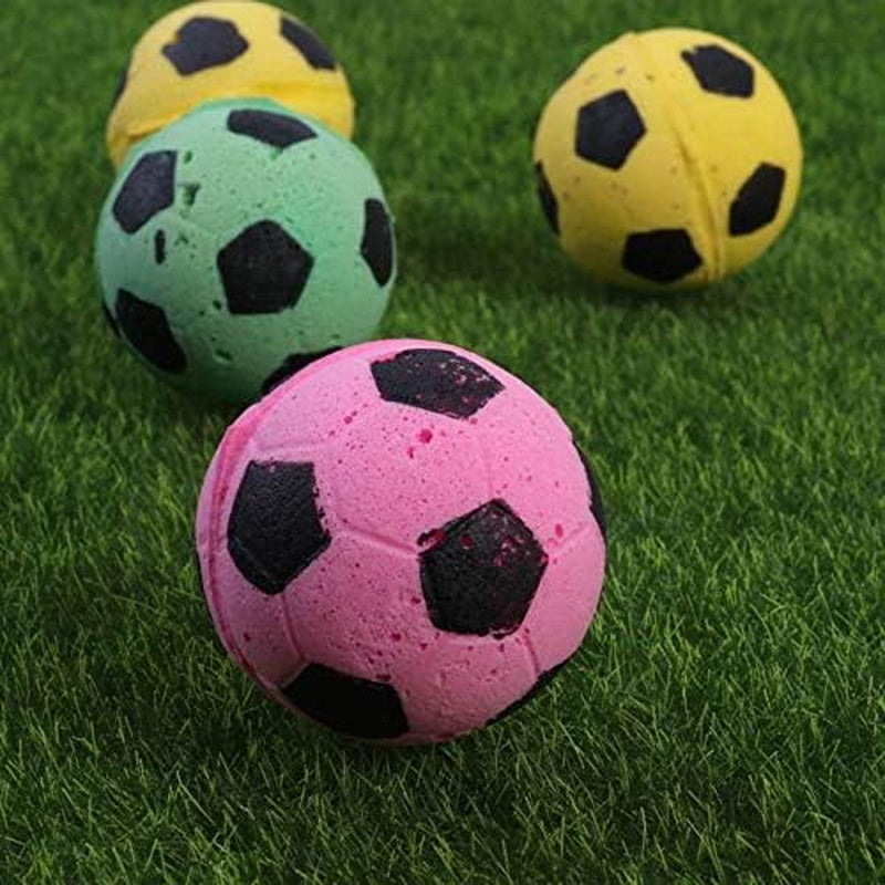 4 Pcs Sponge Football Soccer Balls Cat Toys Cat Entertainment Toy