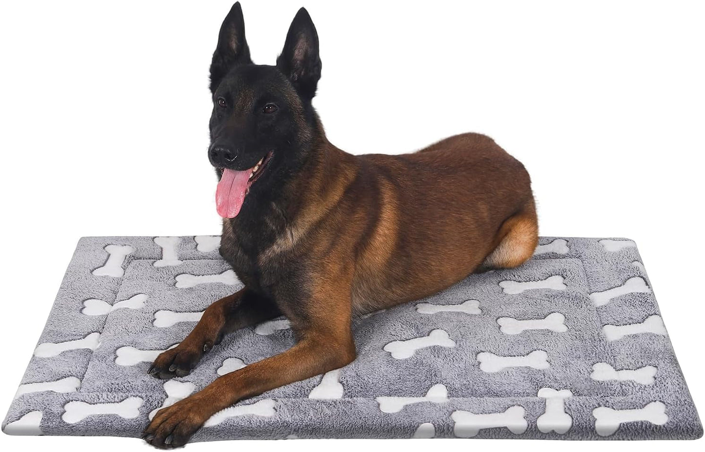 CBBPET Dog Crate Mat Reversible Cool and Warm, Stylish Dog Bed for Crate with Waterproof Inner Linings and Removable Machine Washable Cover­