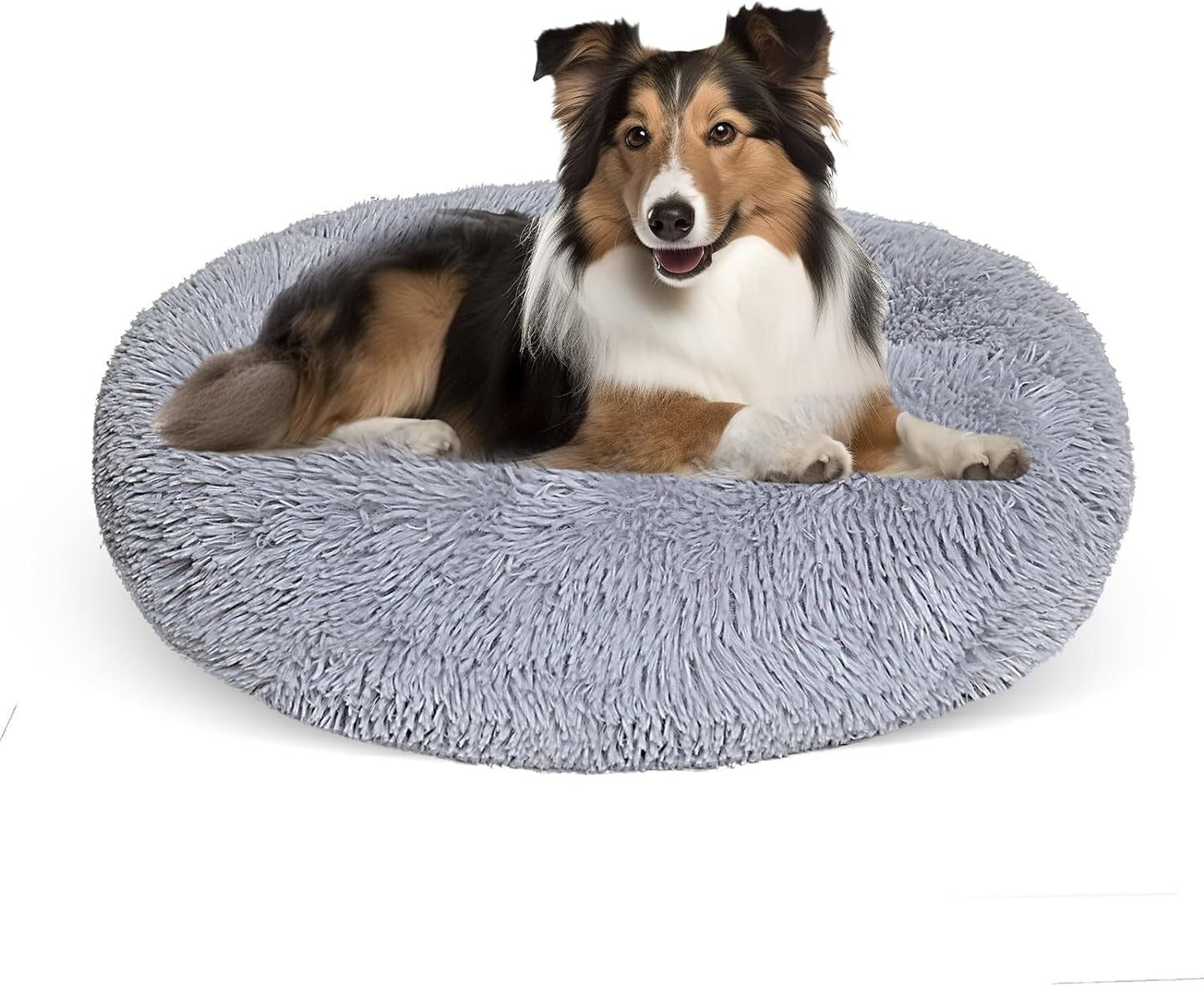 Dog Bed for Small Medium Large Dogs,27 Inch Calming Dogs Bed Machine Washable, Fluffy round Pet Bed Non-Slip, Calming Soft Plush Donut Cuddler Cushion Self Warming for Puppy and Kitten