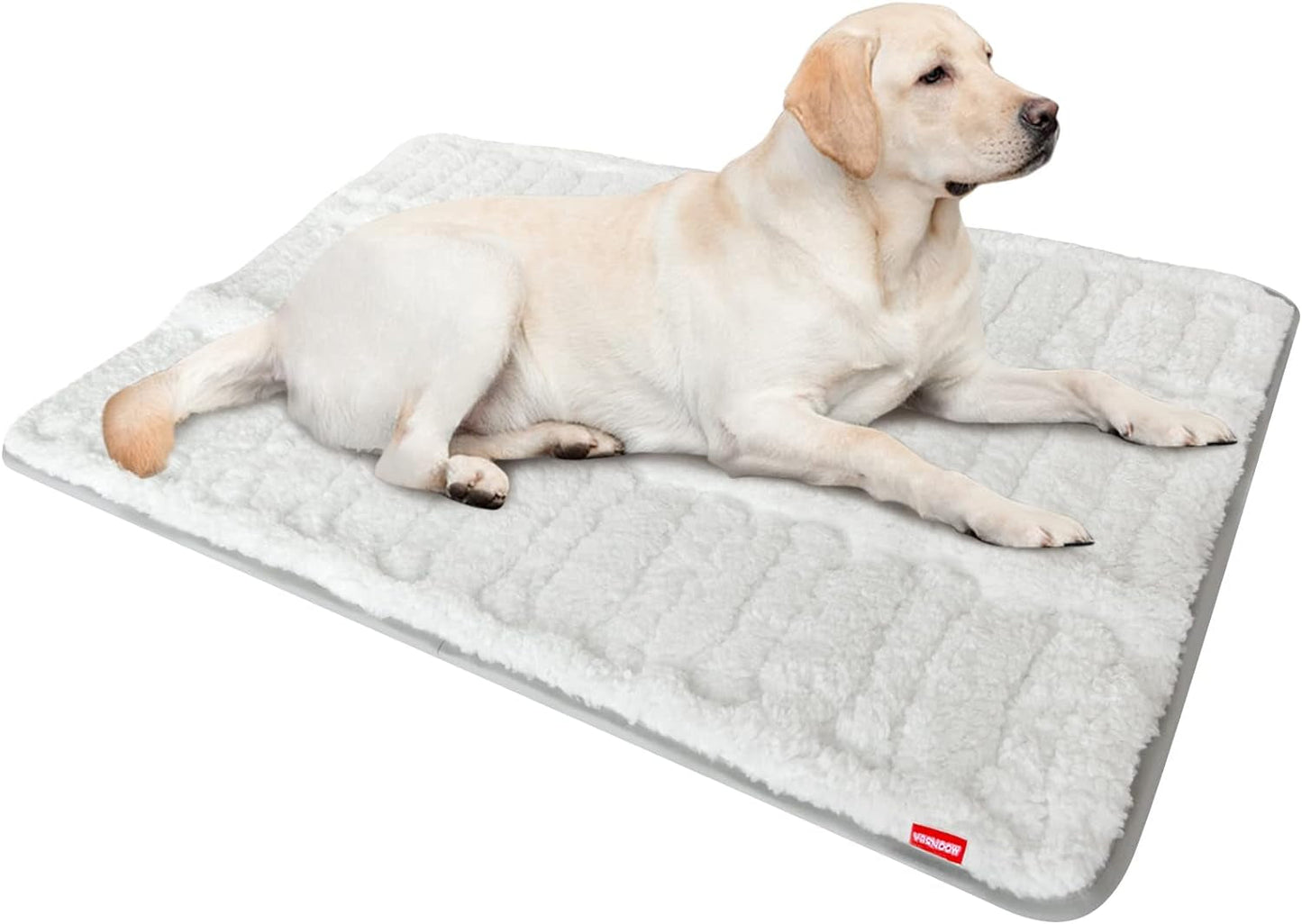 Dog Crate Mat(24" X 18"), Small Dog Bed for Crate, Soft Plush Dog Bed Pad Machine Washable Crate Pad, Dog Sleeping Mat with anti Slip Bottom