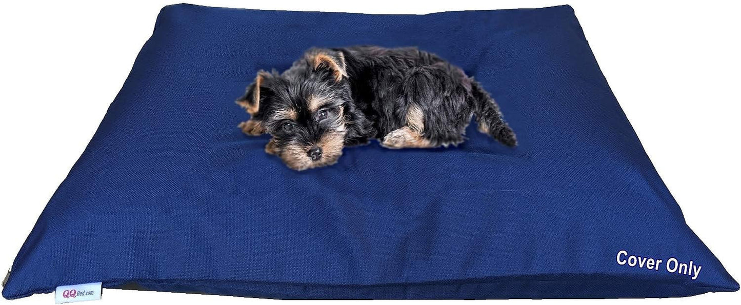 Do It Yourself DIY Pet Bed Pillow Duvet Waterproof Cover for Dog or Cat in Medium 37"X29" Vibrant Rust Color - Cover Only