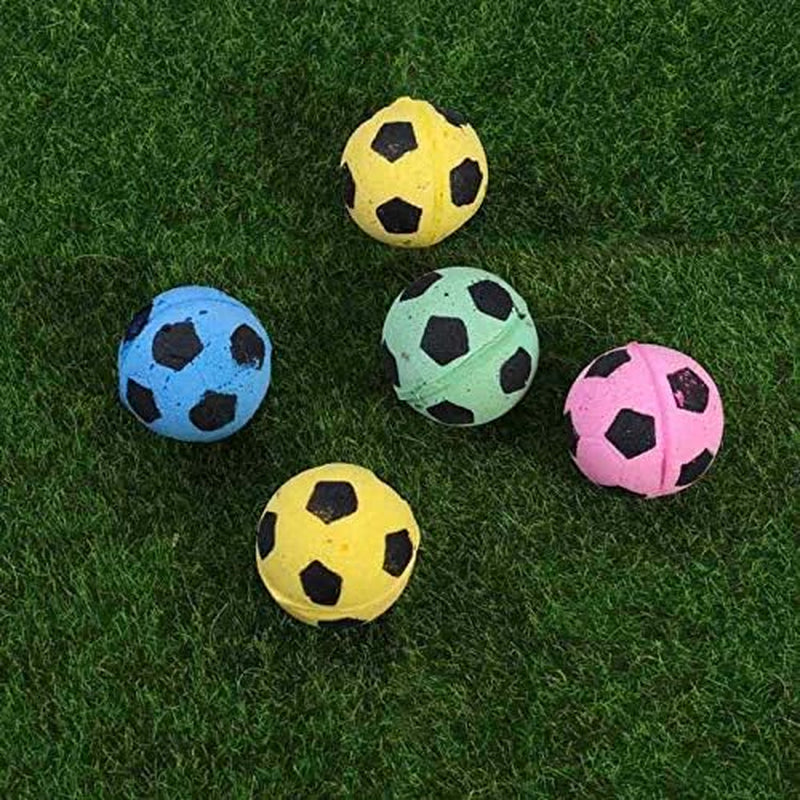 4 Pcs Sponge Football Soccer Balls Cat Toys Cat Entertainment Toy