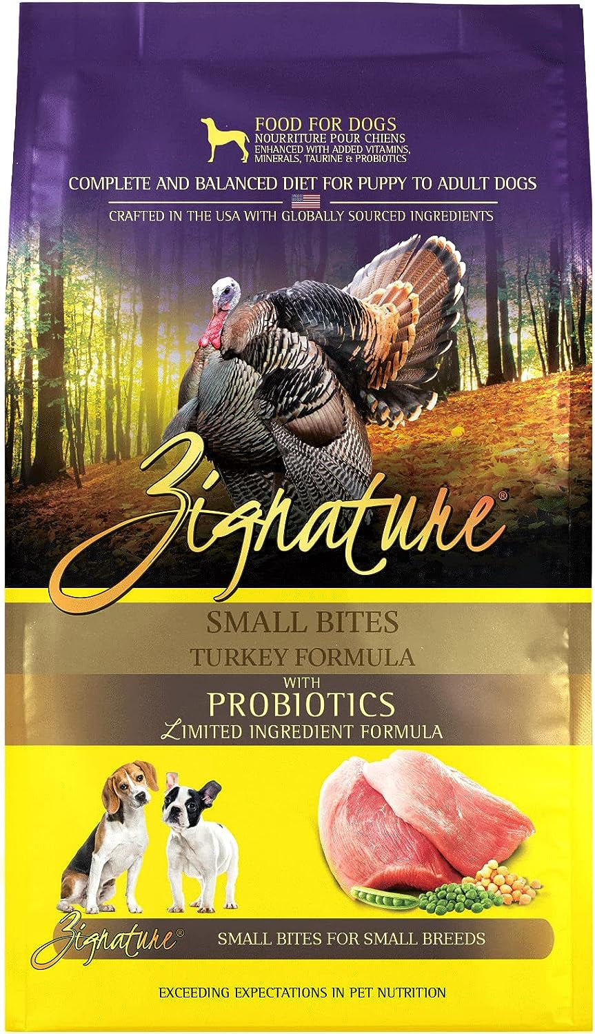 Zignature Turkey Limited Ingredient Formula Small Bites Dry Dog Food 4Lb