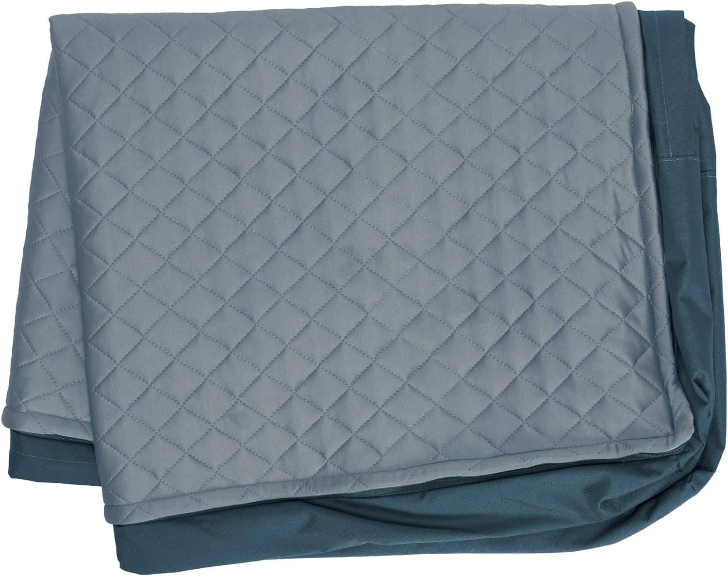 Furhaven Replacement Dog Bed Cover Water-Resistant Indoor/Outdoor Quilt Top Convertible Mattress, Washable - Gray, Jumbo (X-Large)