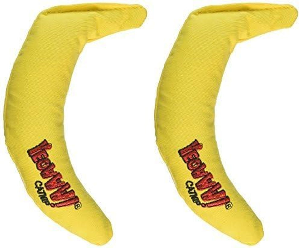 Yeowww! Yellow Banana Catnip Toy (2 Pack)