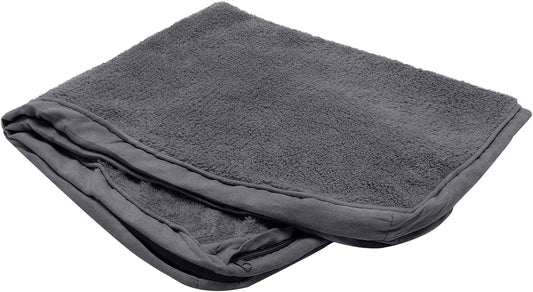 Furhaven Replacement Dog Bed Cover Terry & Suede Mattress, Machine Washable - Gray, Jumbo (X-Large)