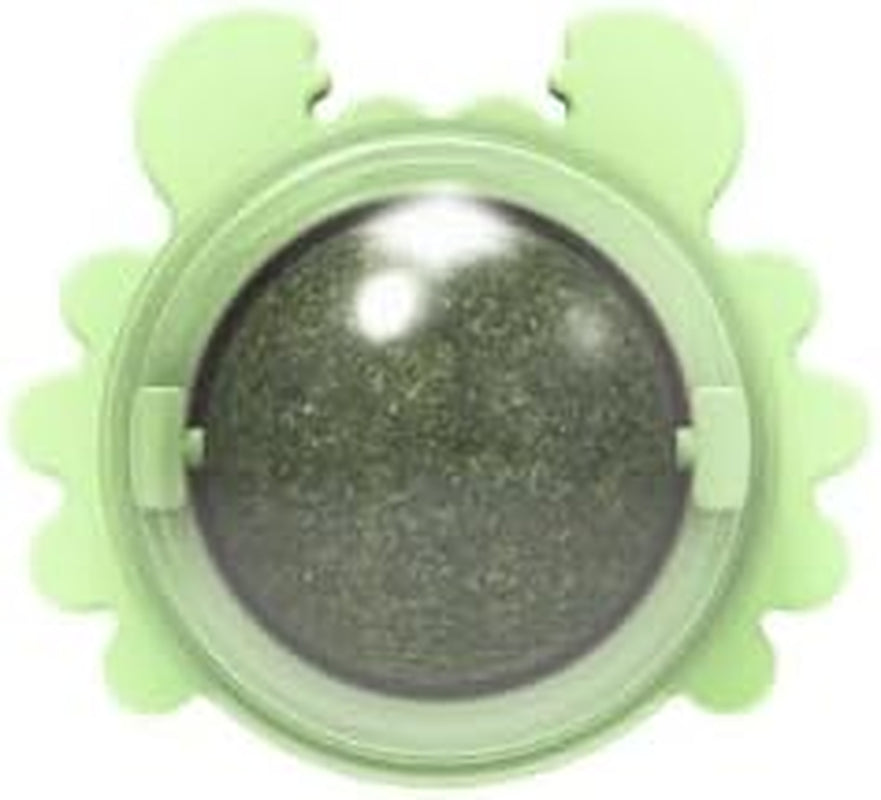 Kitty Kick Stix Catnip Wall Balls (3 Pack), Cat Toy with Catnip Self Adhesive - Healthy Kitty Teeth Cleaning Dental Chew Toys, Cat Wall Treats. Edible Kitten Silvervine Ball