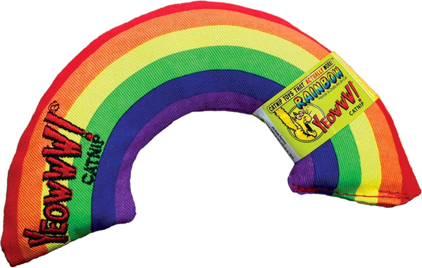 (2 Pack) Yeowww Catnip Toy, Rainbow 6"