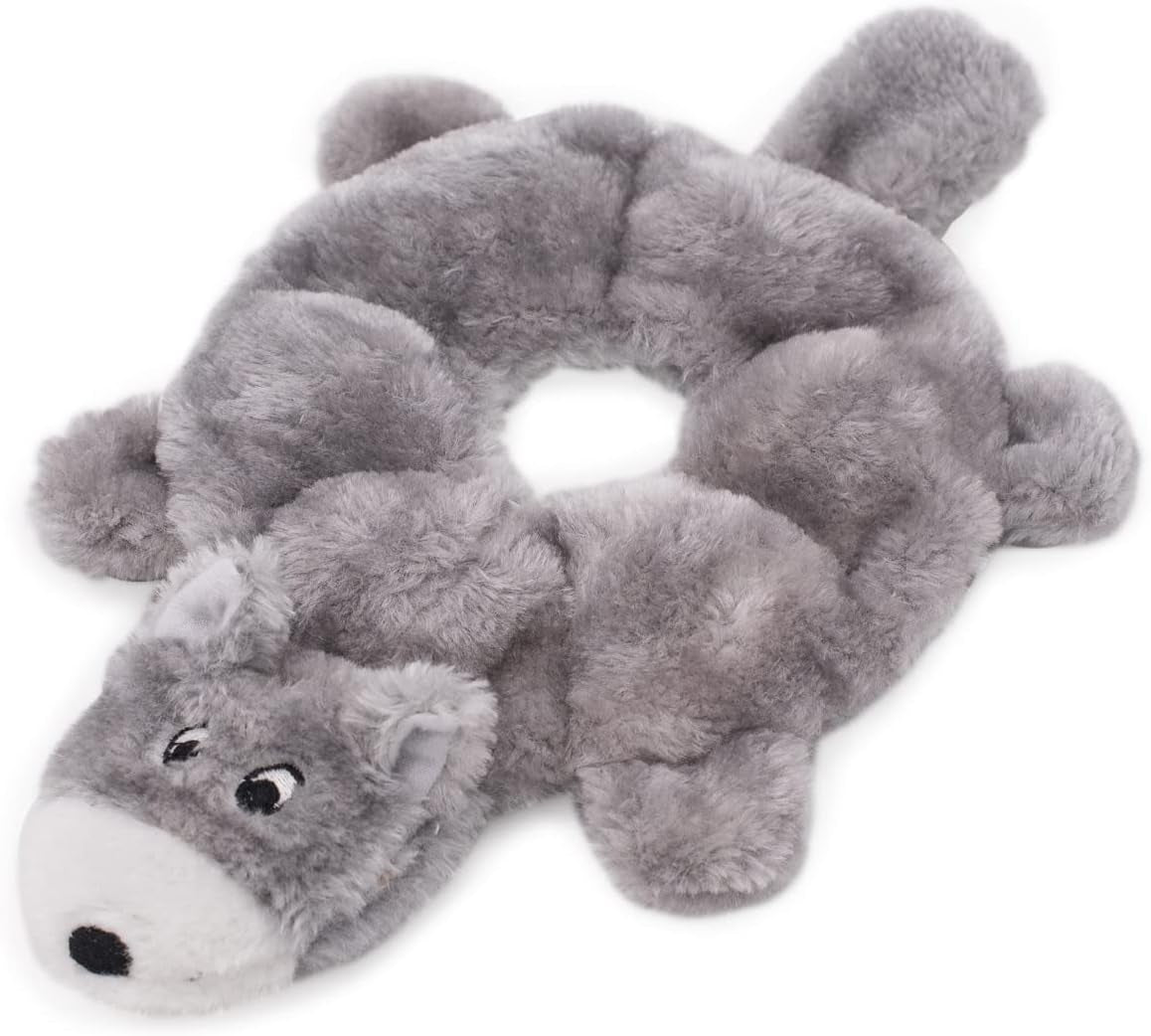 Zippypaws - Loopy - No Stuffing Squeaky Plush Dog Toy - for Small and Medium Dogs - Sheep