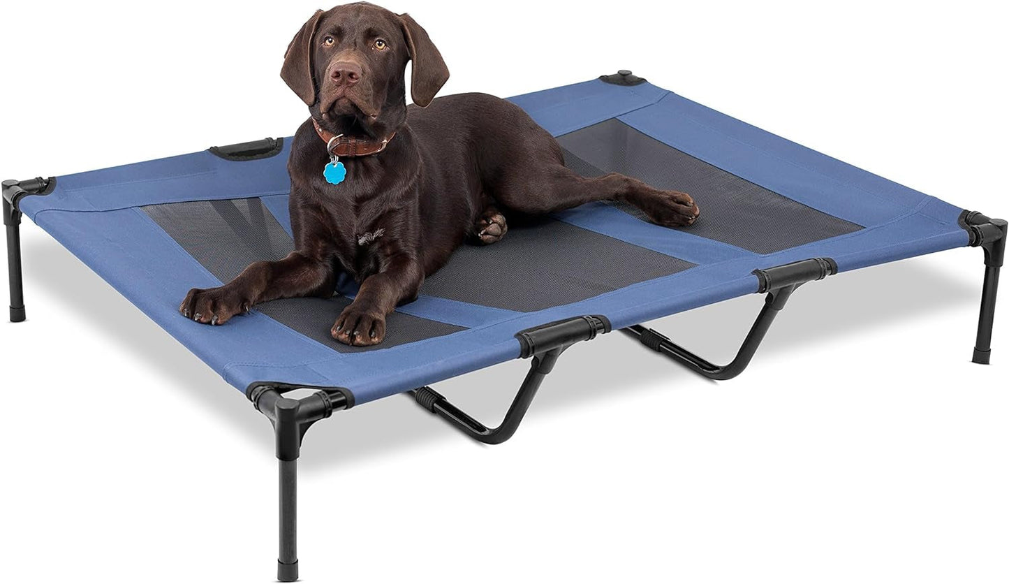 Internet'S Best BIRDROCK Home Dog Cot - 36 X 30 - Elevated Dog Bed - Cool Breathable Mesh - Indoor or Outdoor Use - Medium - Brown